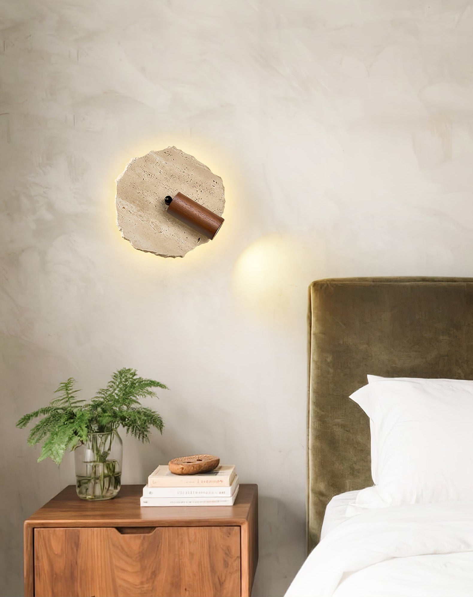 Cleo Travertine Wall Light Spotlight - Letslighting