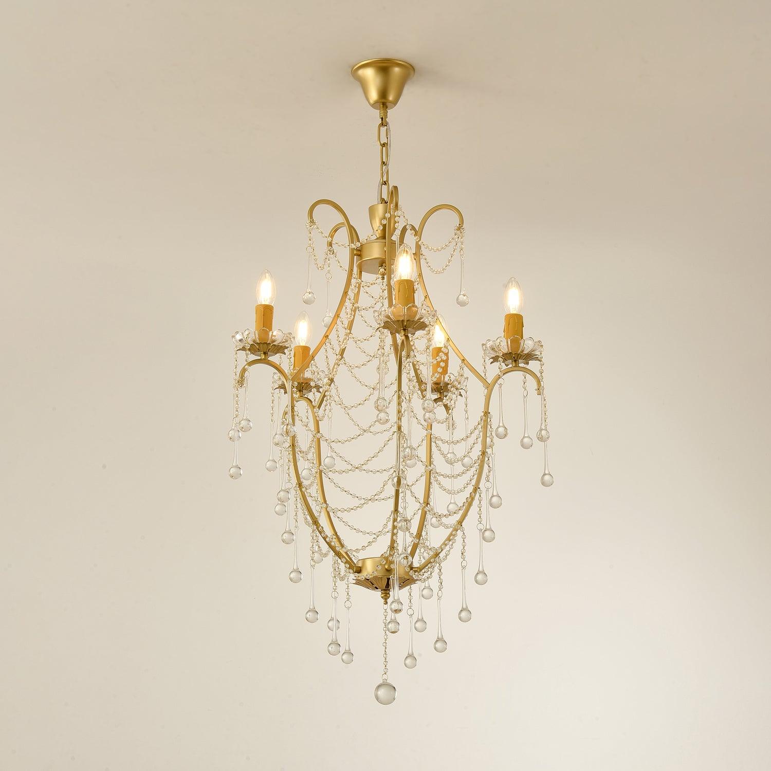 Theresa Chandelier Birdcage Crystal Elegance - Letslighting