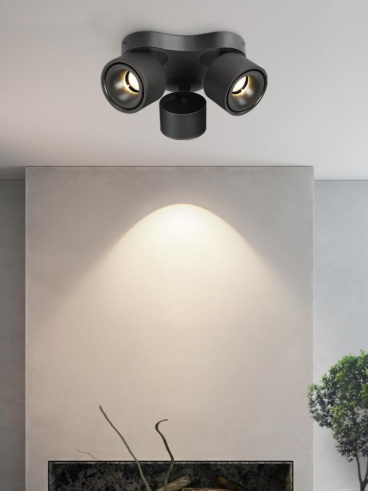 Arsorara Rotating Folding Three Head Metal Spotlight Ceiling lamp - Blowlighting