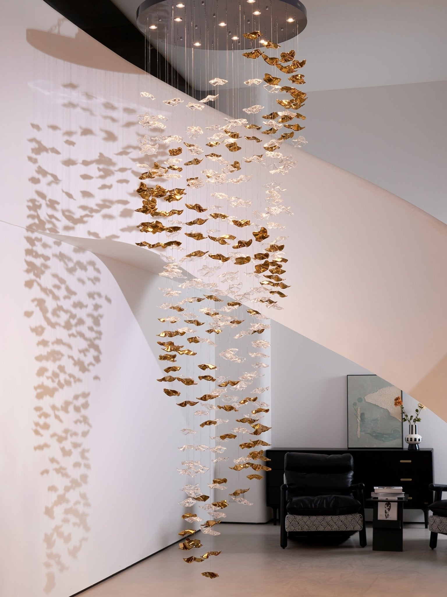 Vecarisra Luxury Tidal Art Glass Pendants Lamp - Blowlighting