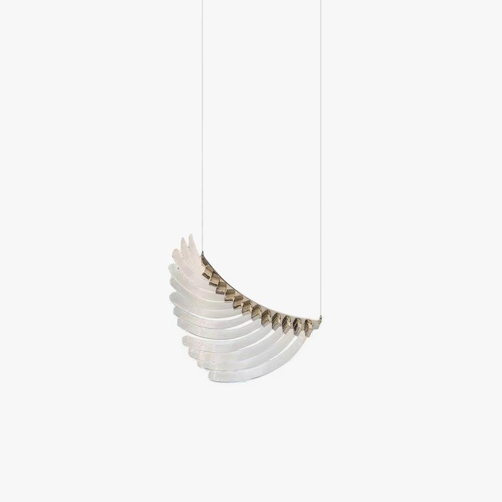 Tiered Postmodern Luxury Palmette Metal Chandelier - Blowlighting