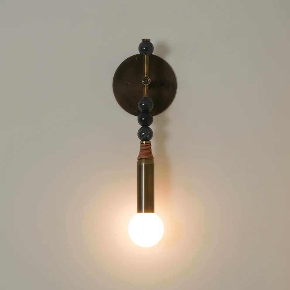 Epoch Vintage Unusual Marble Wall Light Fixture Bedroom Hallway