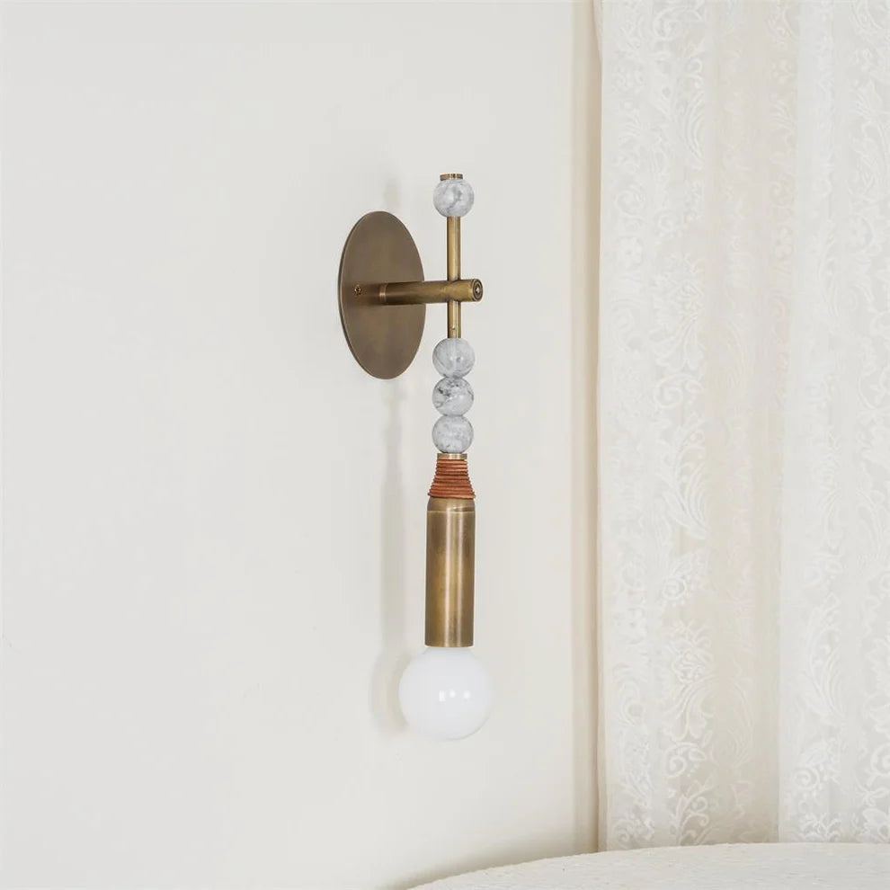 Epoch Vintage Unusual Marble Wall Light Fixture Bedroom Hallway