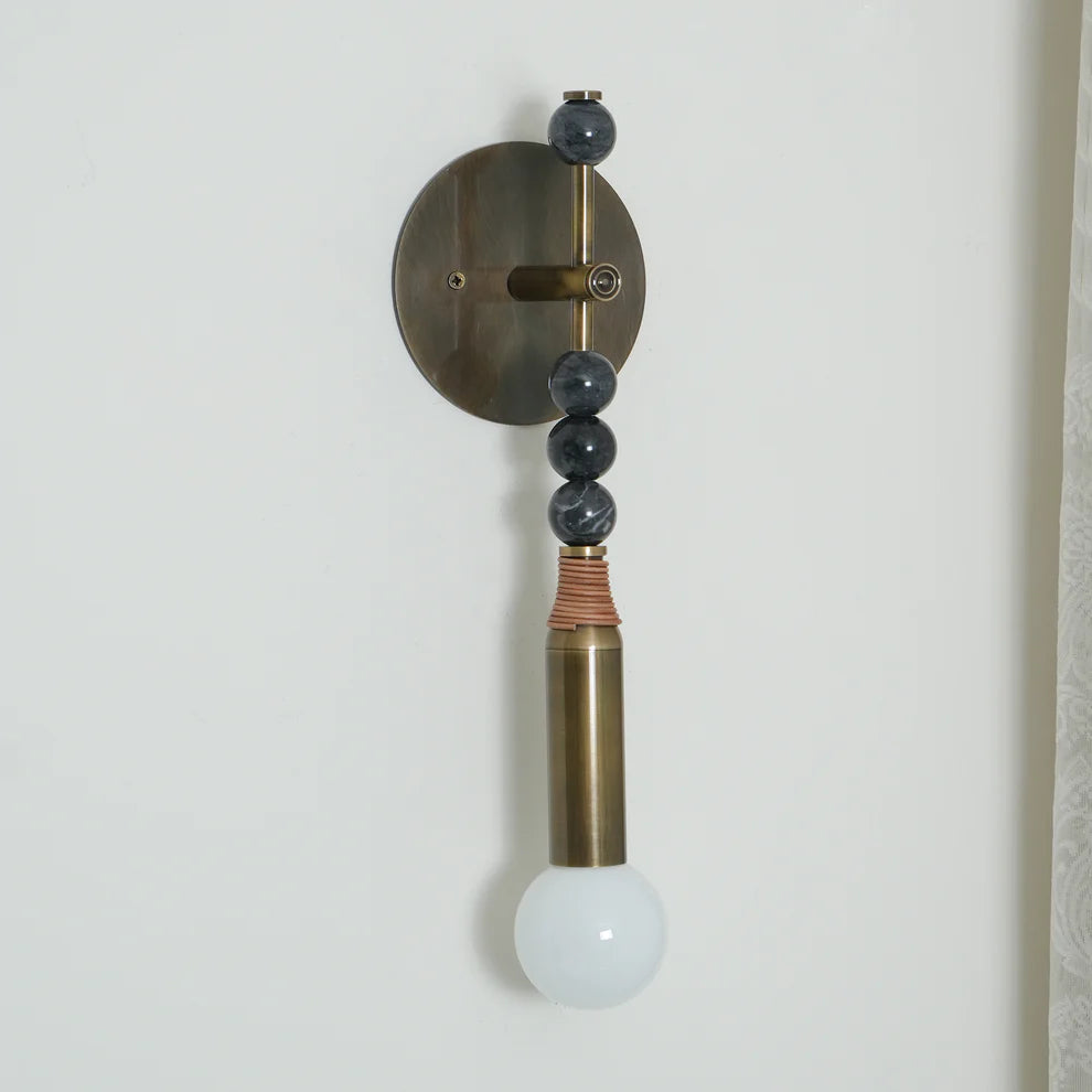 Epoch Vintage Unusual Marble Wall Light Fixture Bedroom Hallway