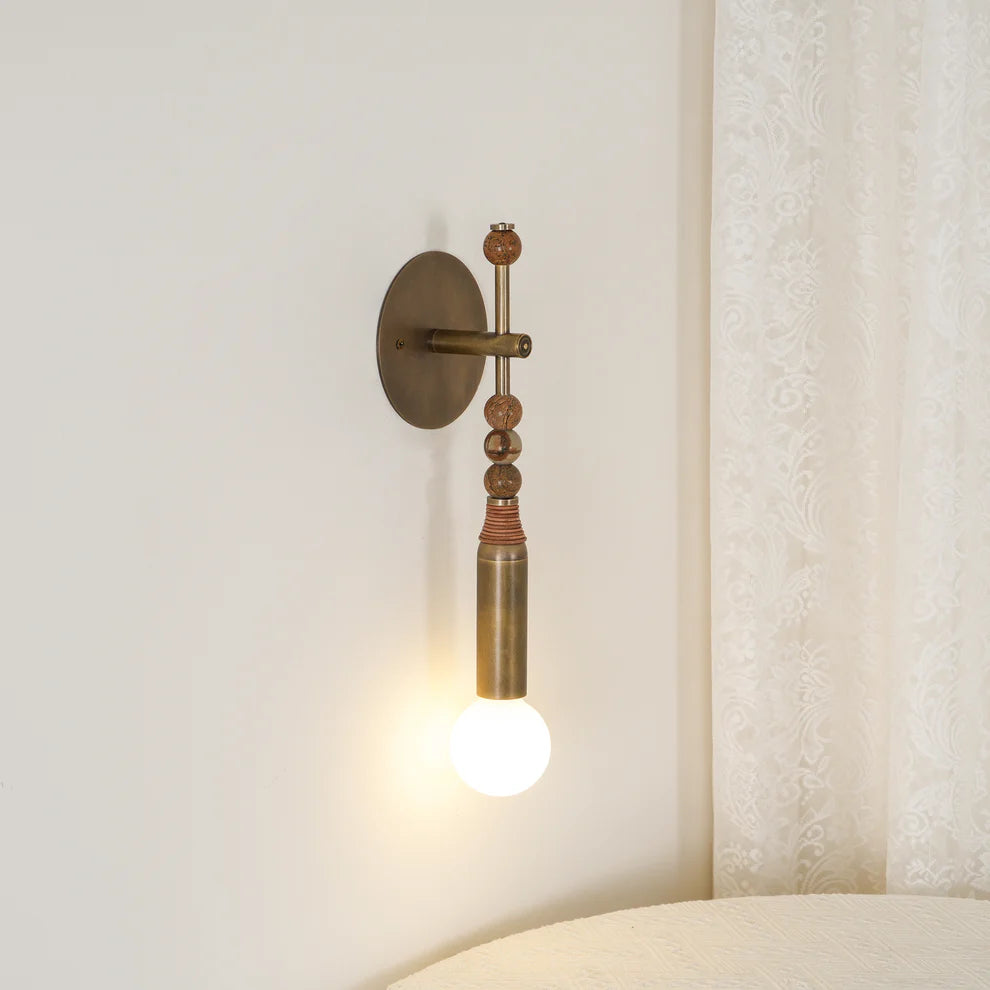 Epoch Vintage Unusual Marble Wall Light Fixture Bedroom Hallway