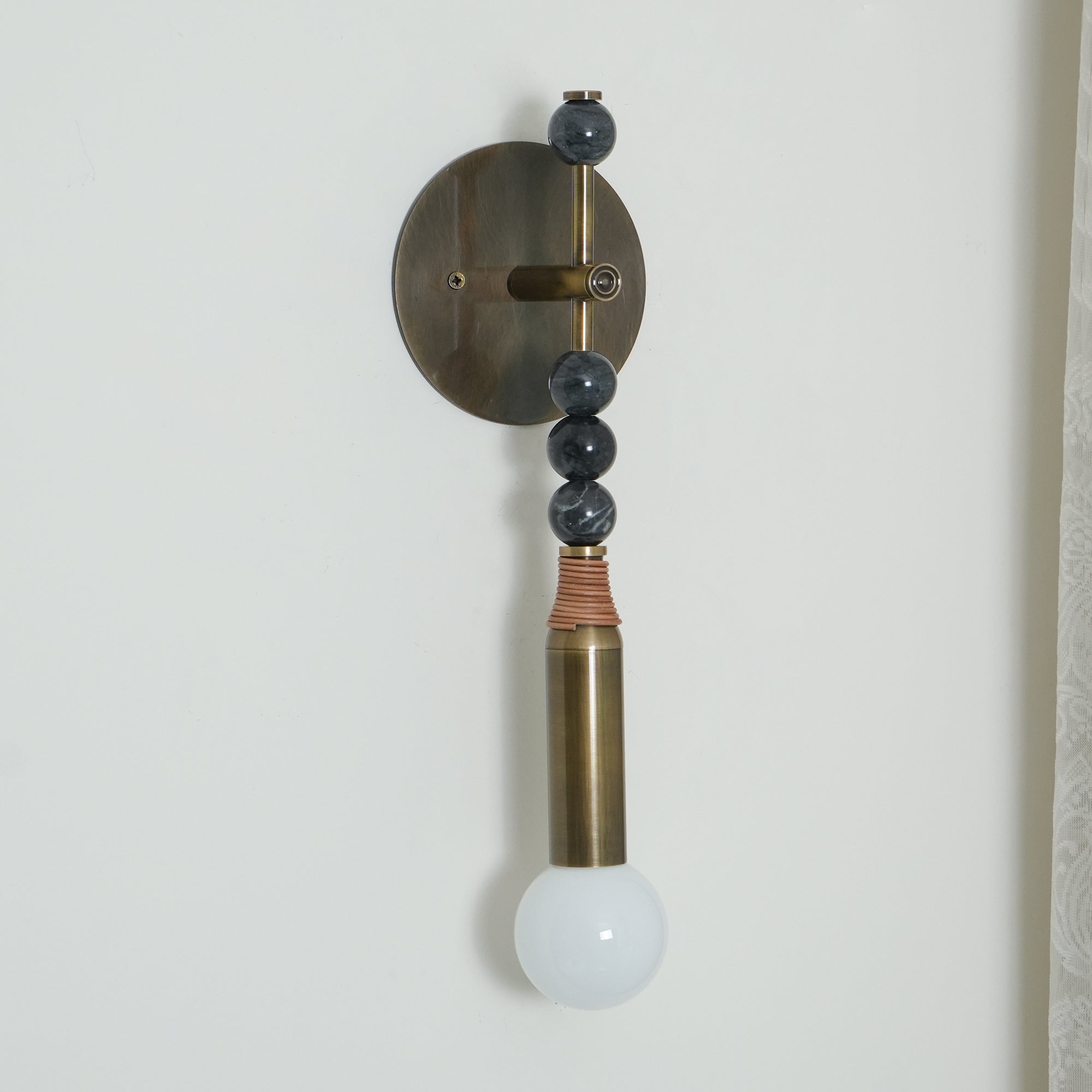 Icarira Modern Minimalist Marble Wall Lamp - Lamp Copper