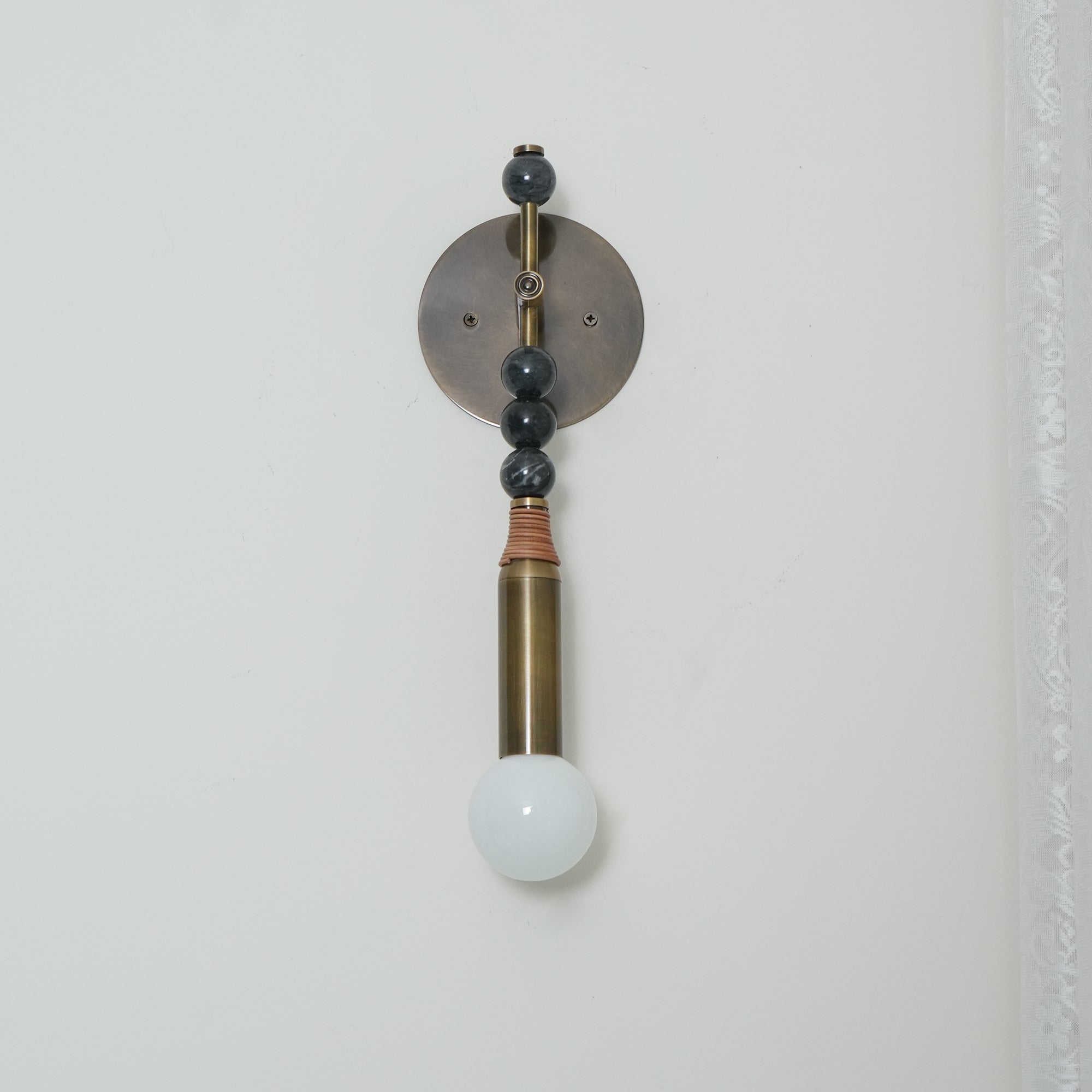 Icarira Modern Minimalist Marble Wall Lamp - Lamp Copper