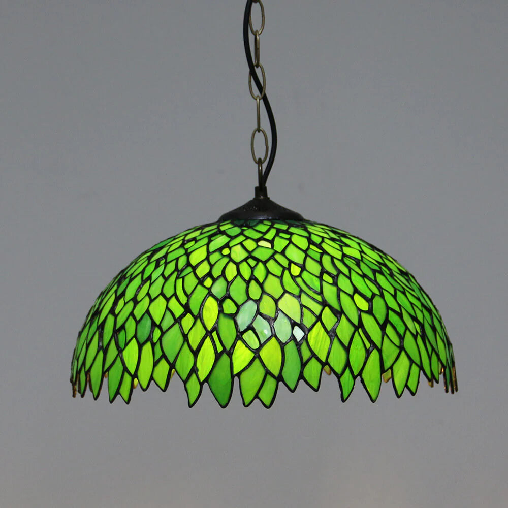 Tiffany Rétro Rond Colorée Suspension Verre Chambre À Coucher/Bar