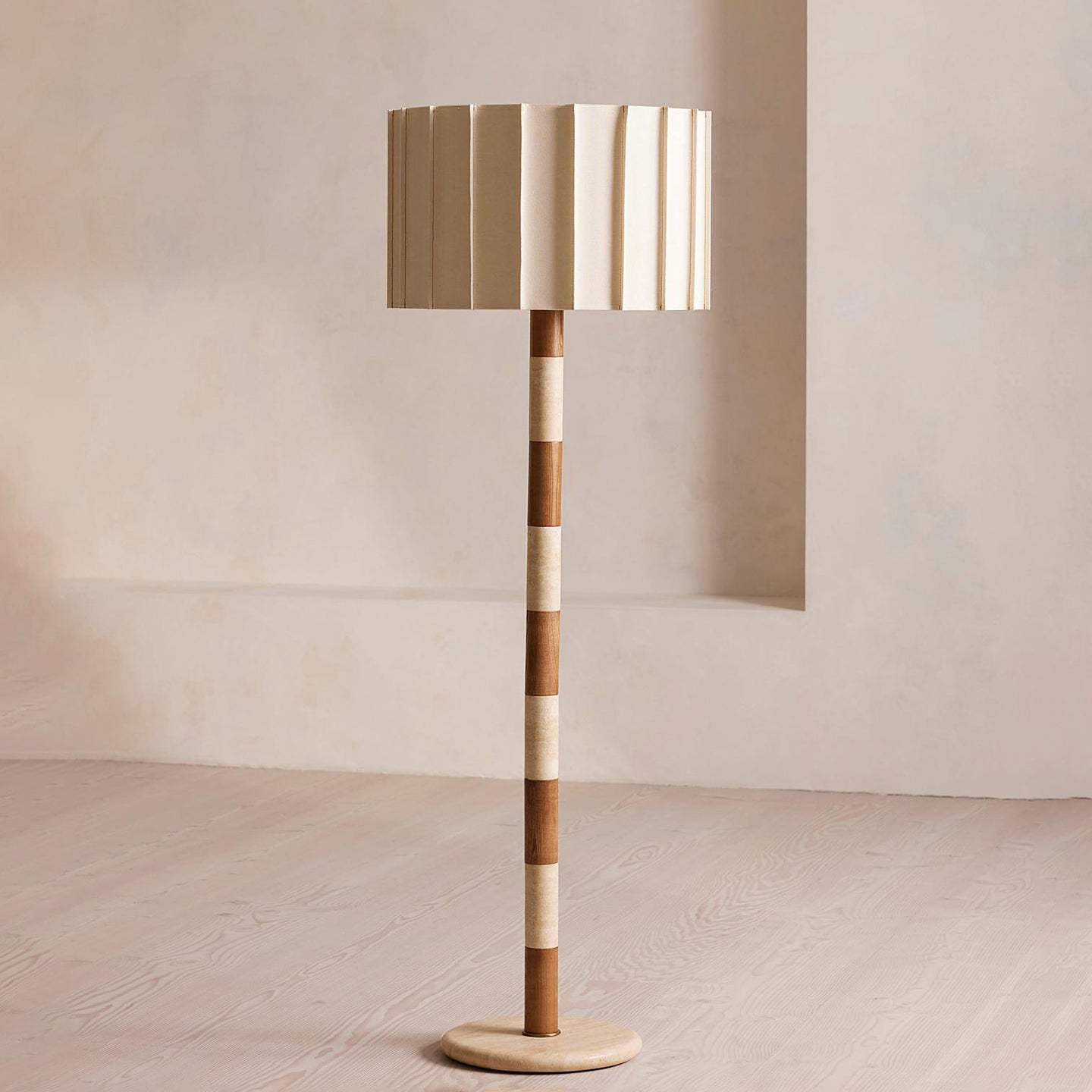 Travertine Striped Floor Lamp - Vakkerlight