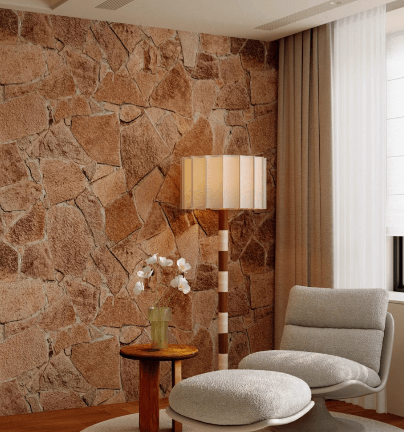 Travertine Striped Floor Lamp - Vakkerlight