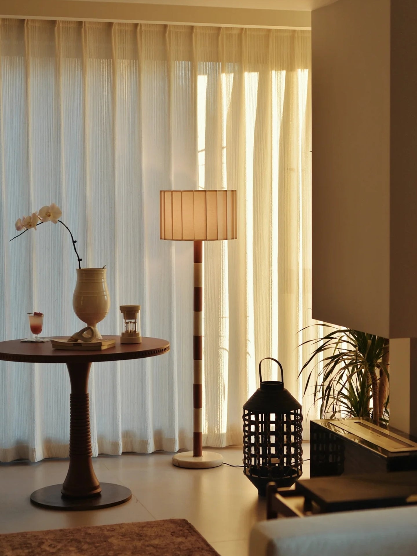 Travertine Striped Floor Lamp - Vakkerlight