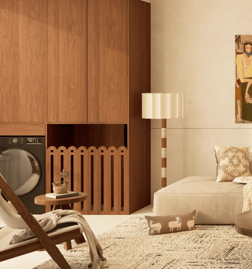 Travertine Striped Floor Lamp - Vakkerlight