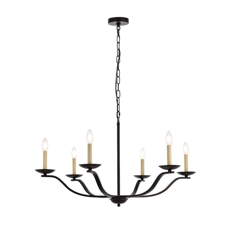 Coloreth Vintage Industrial Metal Chandelier - Lamp Copper