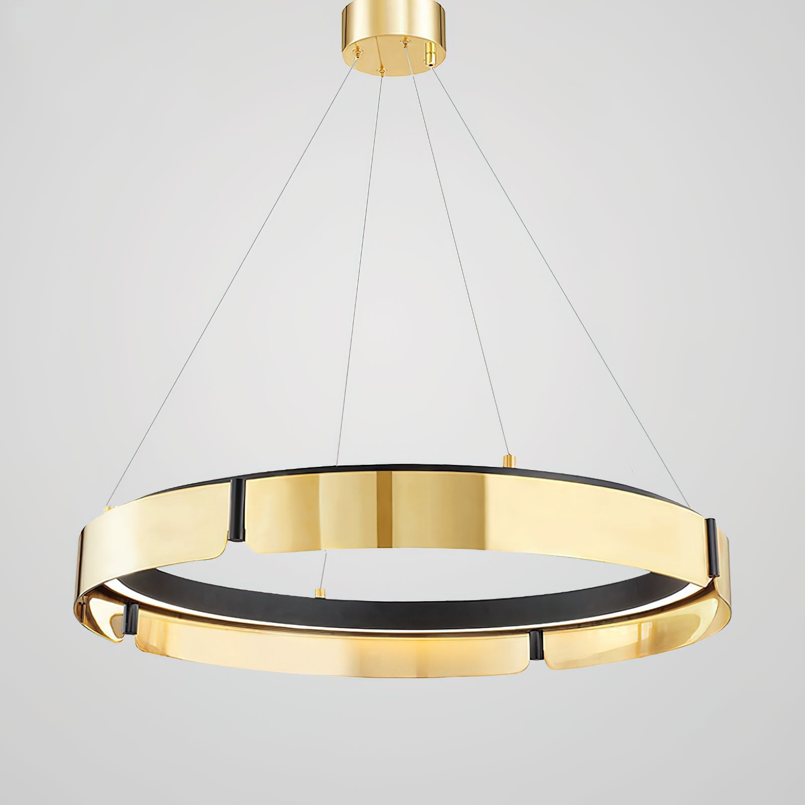 Alraeion Modern Minimalist Metal Chandelier - Lamp Copper