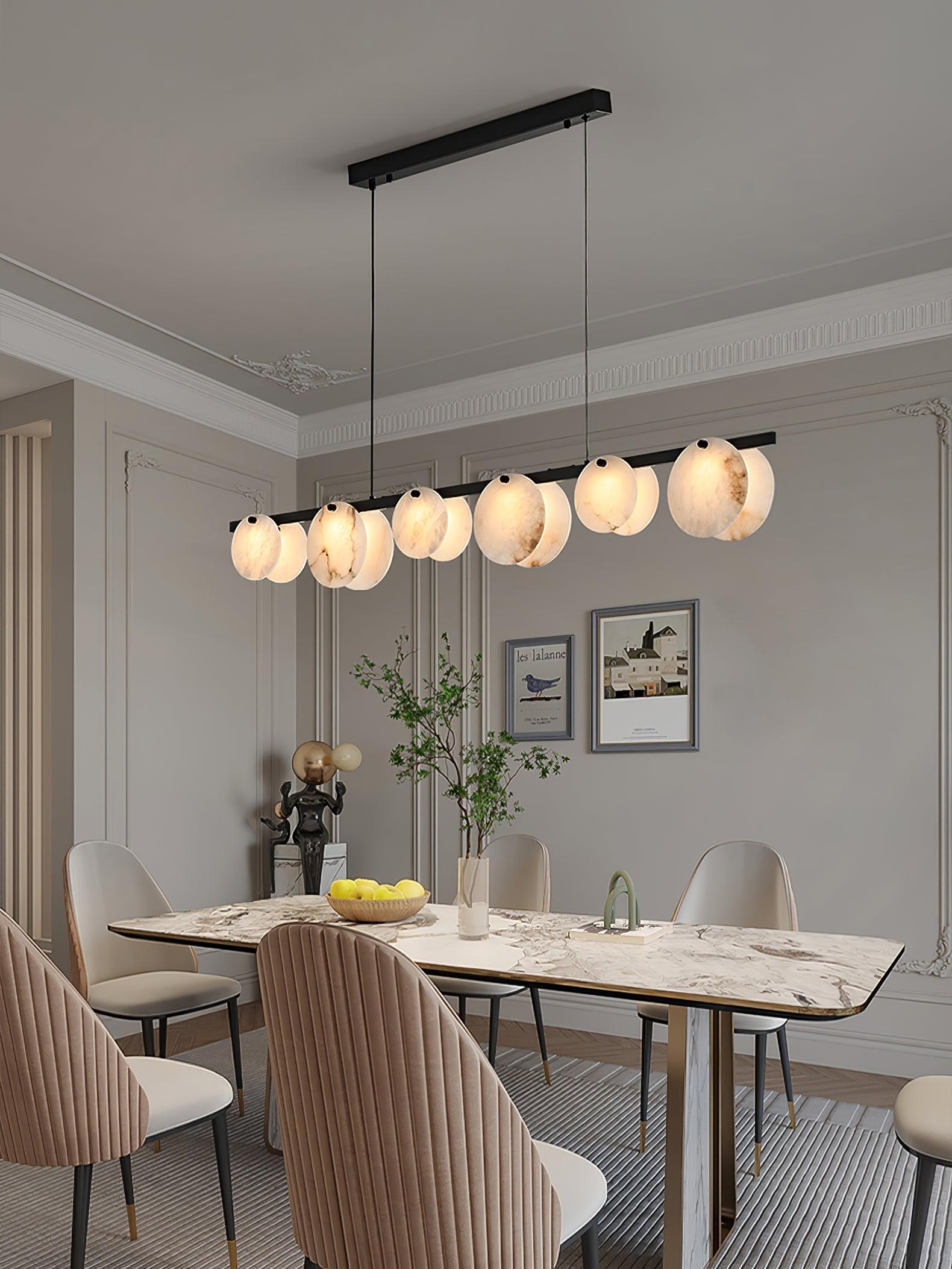 Olirel Linear Alabaster Pendant Light - Letslighting