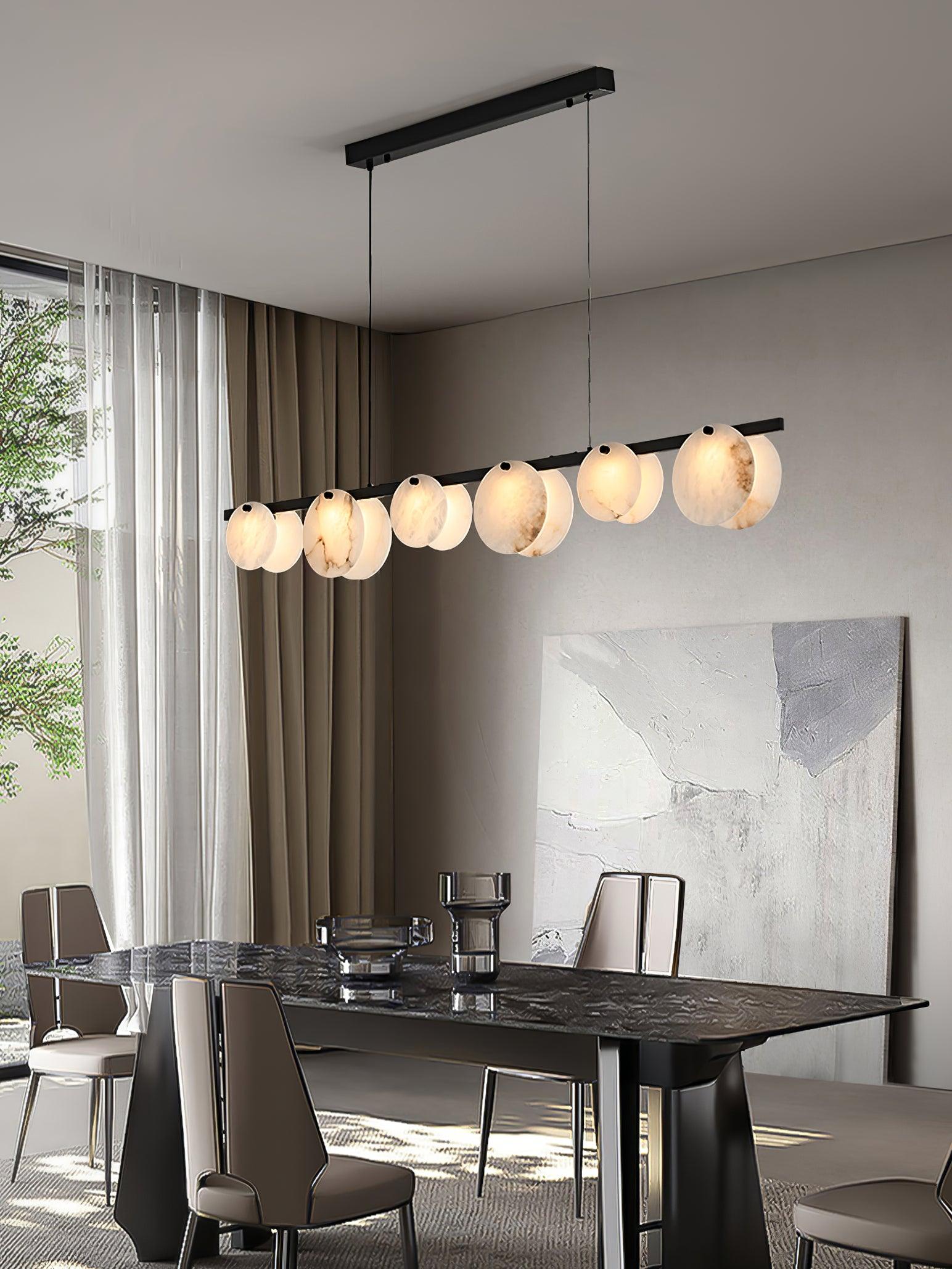 Olirel Linear Alabaster Pendant Light - Letslighting