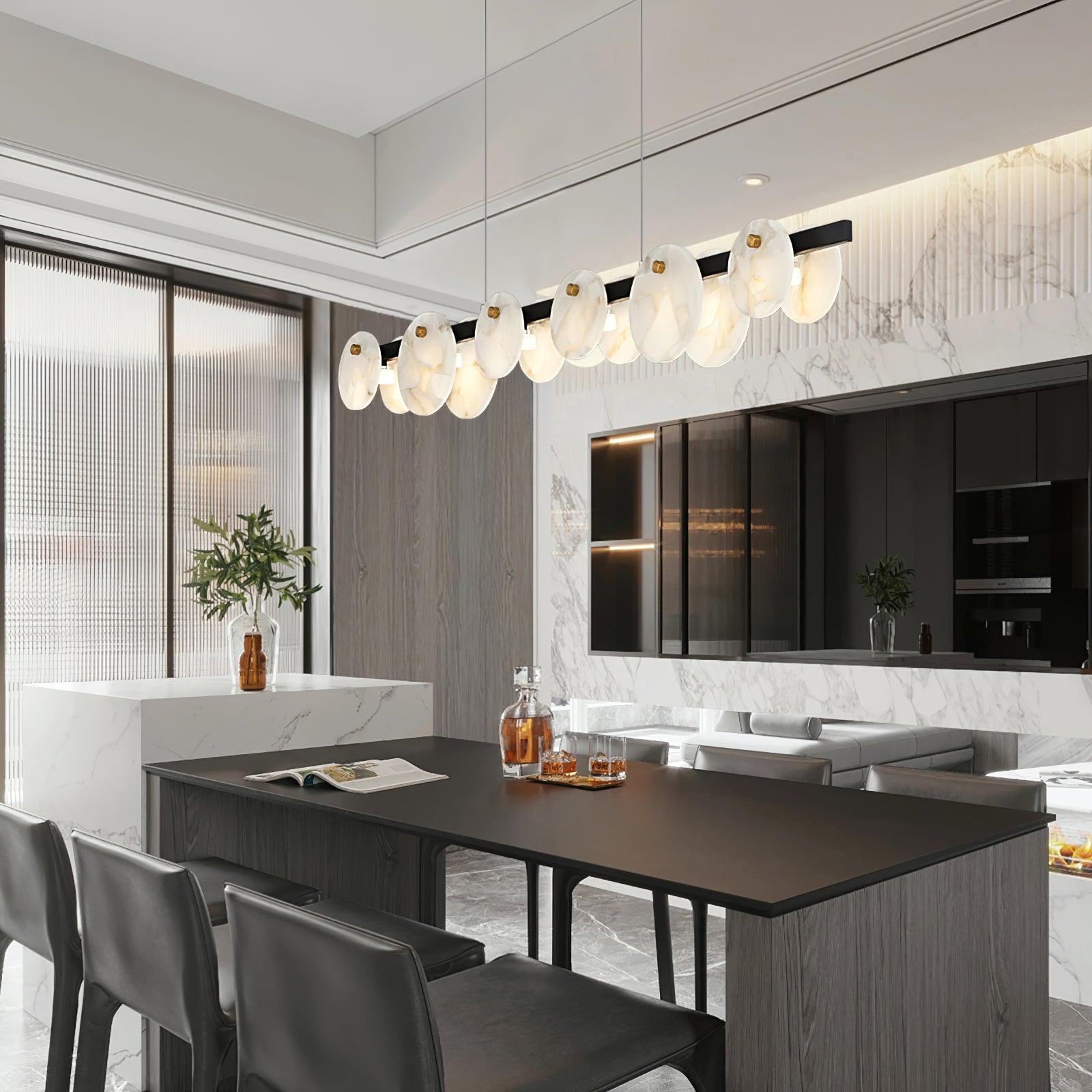 Olirel Linear Alabaster Pendant Light - Letslighting