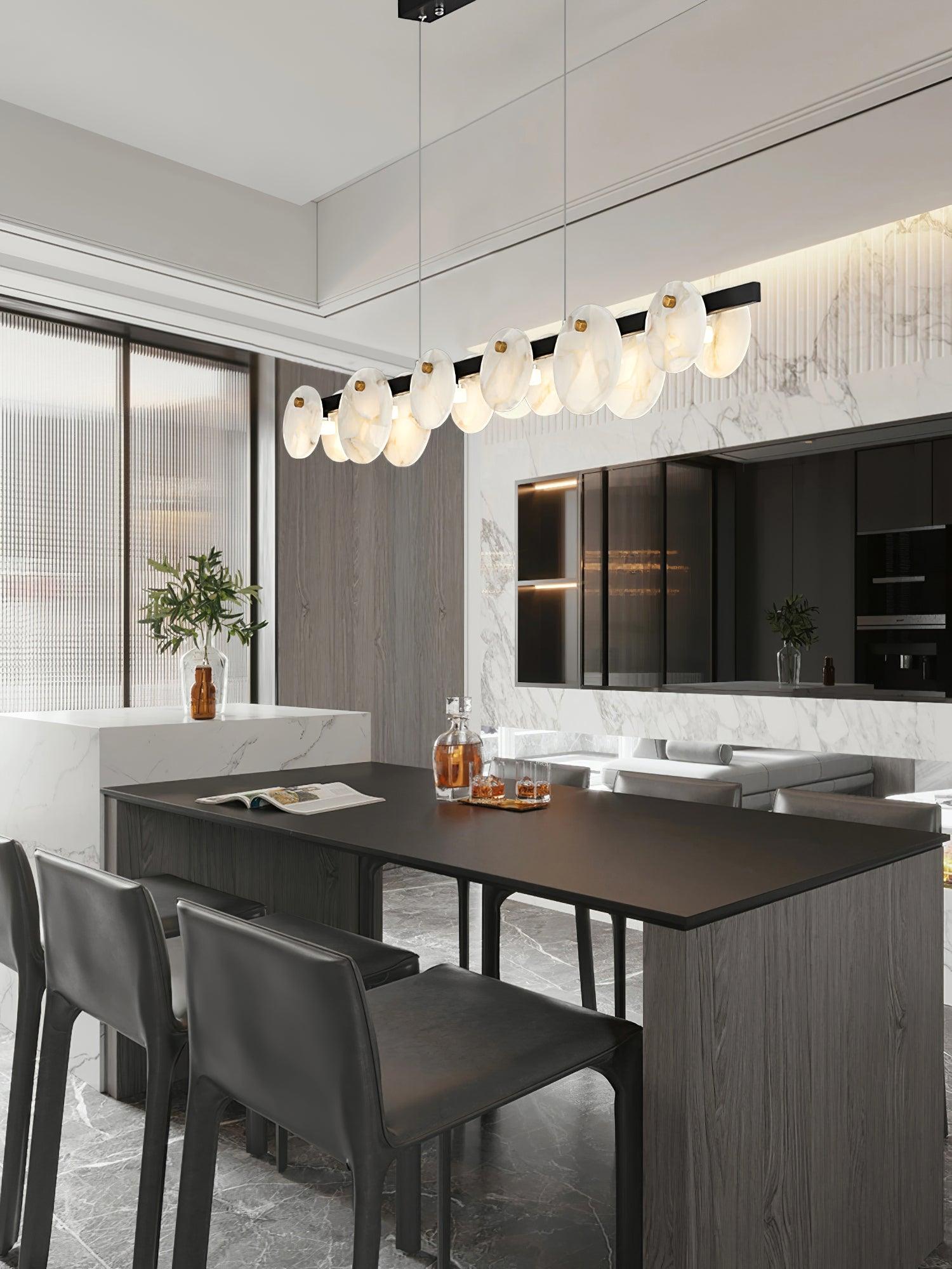 Olirel Linear Alabaster Pendant Light - Letslighting