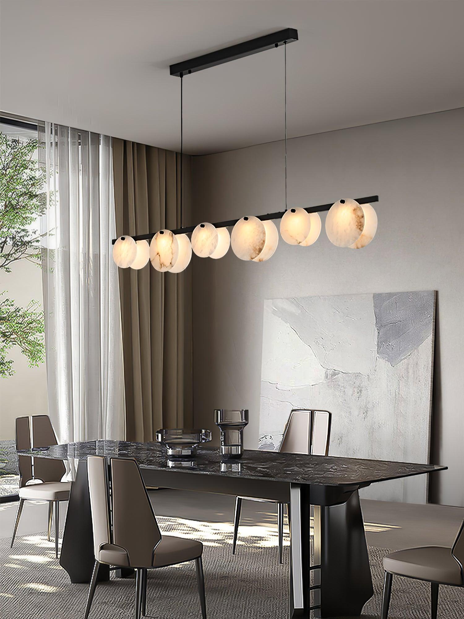 Olirel Linear Alabaster Pendant Light - Letslighting