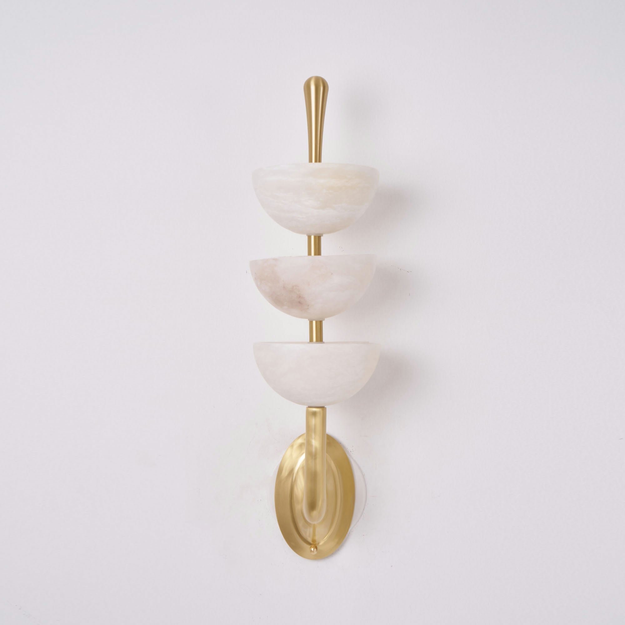 Vitheiel Modern Minimalist Art Alabaster Wall Lamp - Lamp Copper
