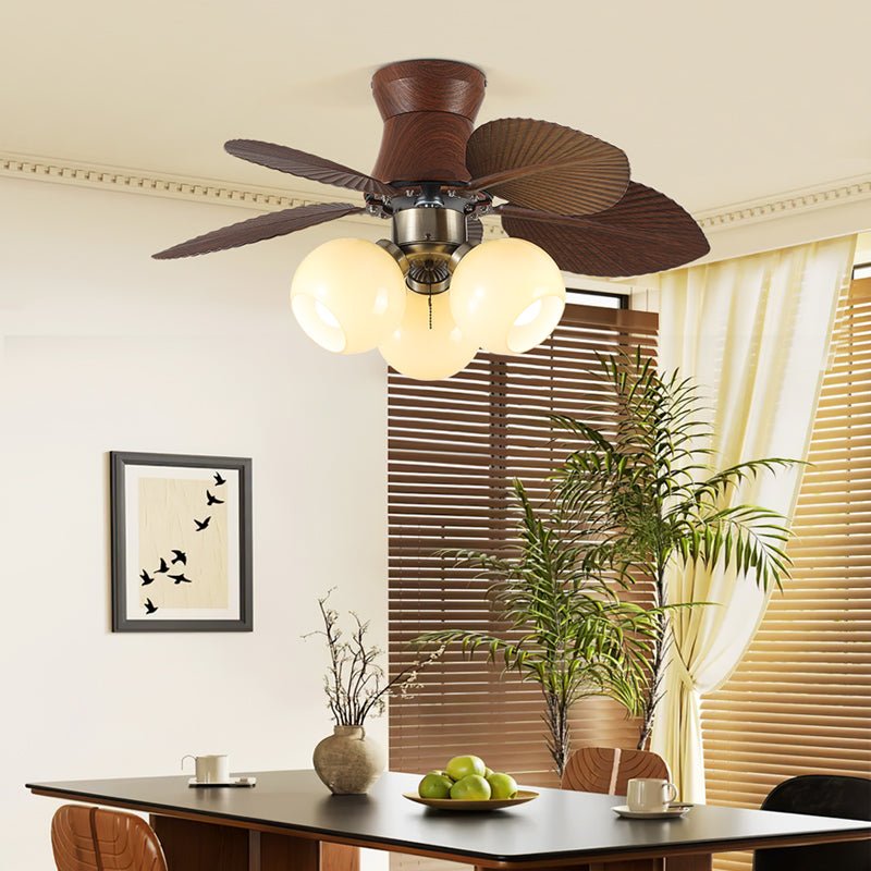 Tropi Plafonnier Ventilateur Élégant Lumineux