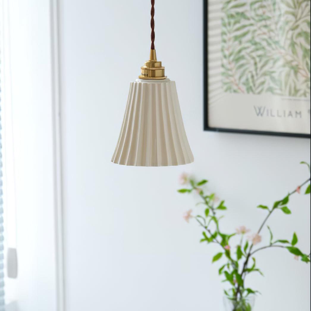 Trumpet Ceramic Pendant Light - Blowlighting