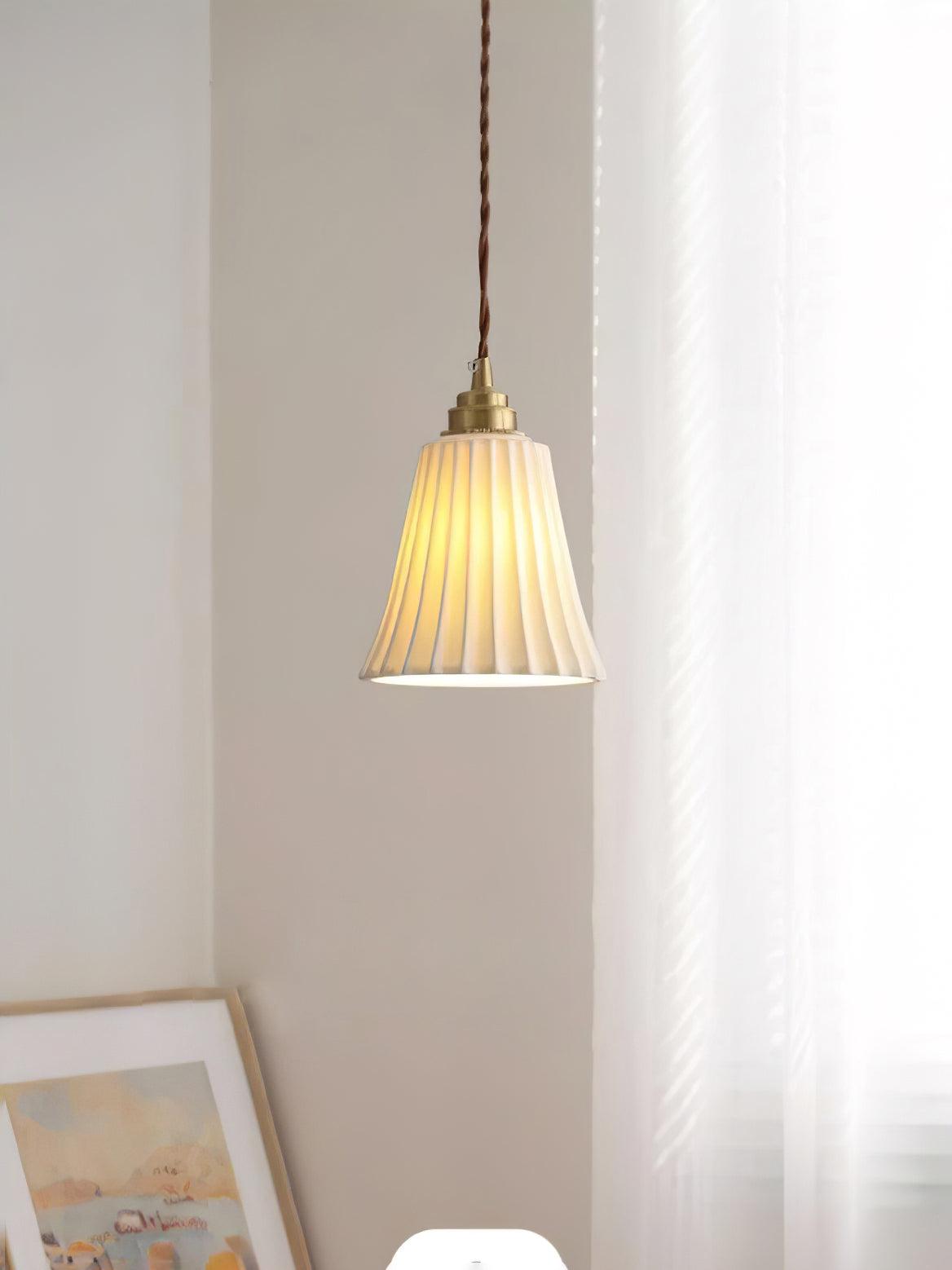 Trumpet Ceramic Pendant Light - Blowlighting