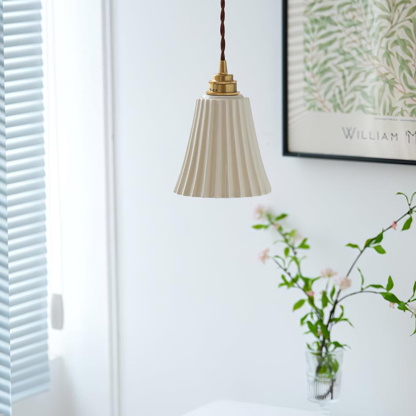 Trumpet Ceramic Pendant Light - Blowlighting