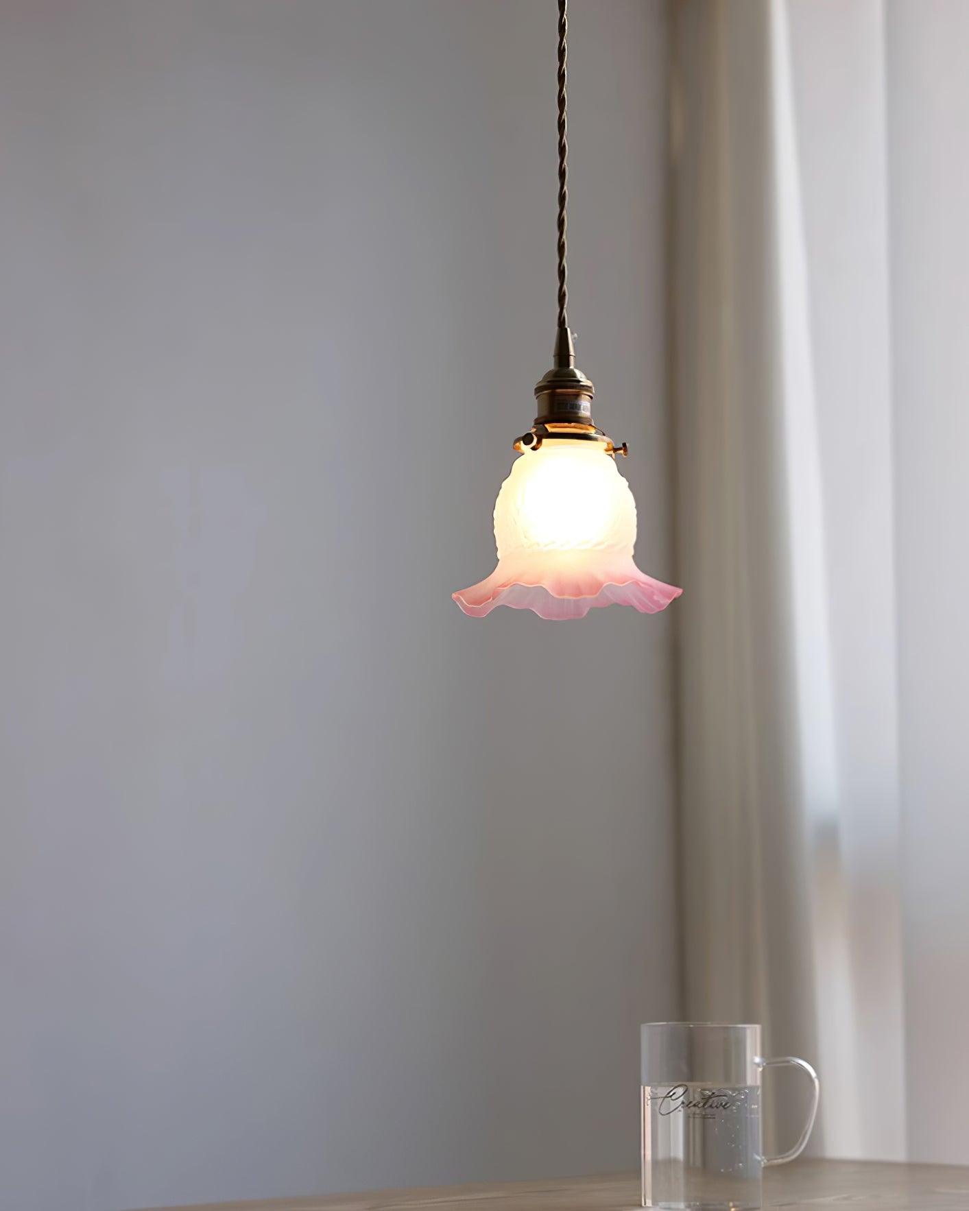 Tulips Pendant Lamp Glass Amber Organic - Letslighting