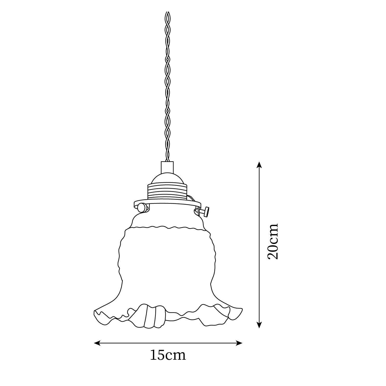 Tulips Pendant Lamp Glass Amber Organic - Letslighting