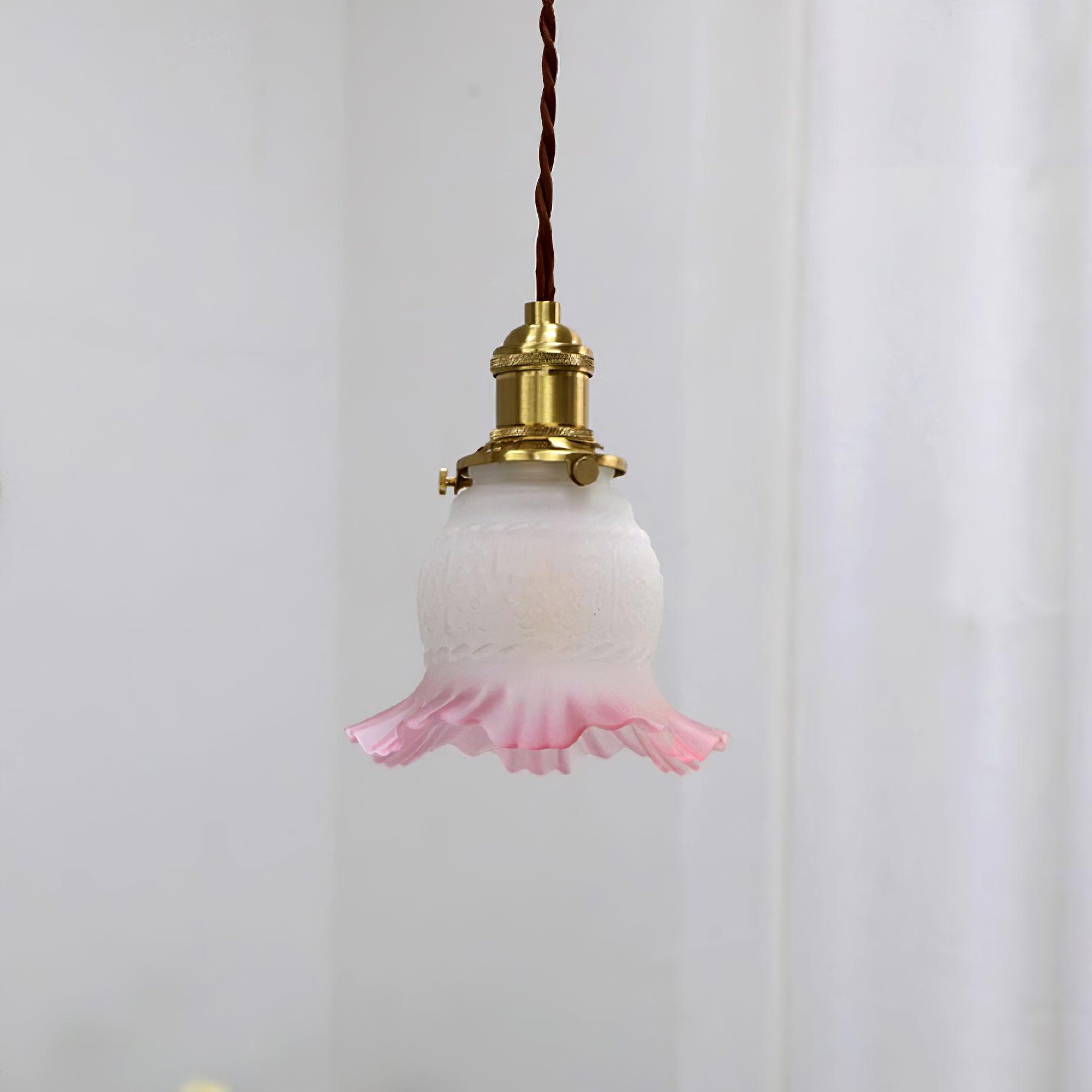 Tulips Pendant Lamp Glass Amber Organic - Letslighting