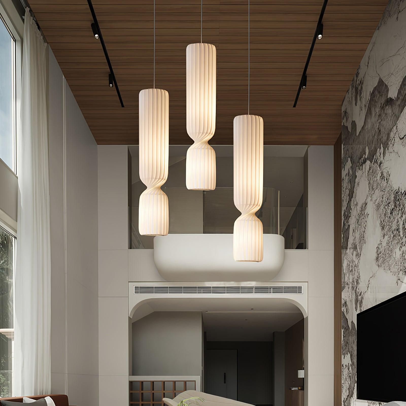 Twist Minimalist PVC Pendant Lamp - Blowlighting