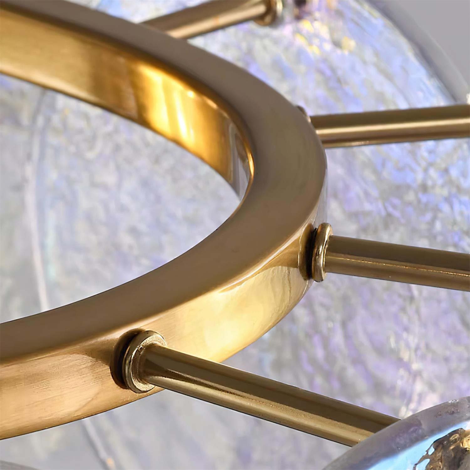Utopia Chandelier Glass Disc Layered - Letslighting
