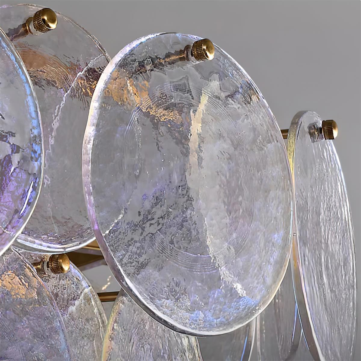 Utopia Chandelier Glass Disc Layered - Letslighting