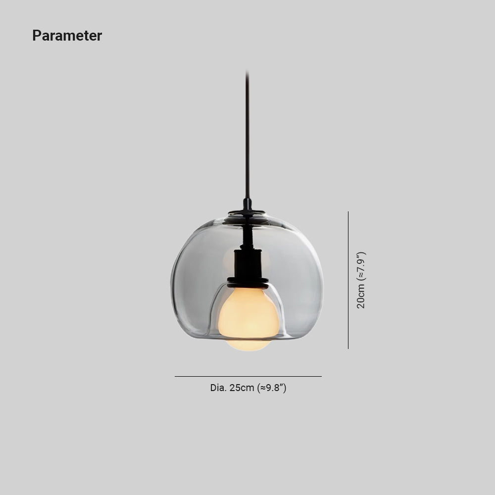Neritha Suspension Contemporaine en Verre
