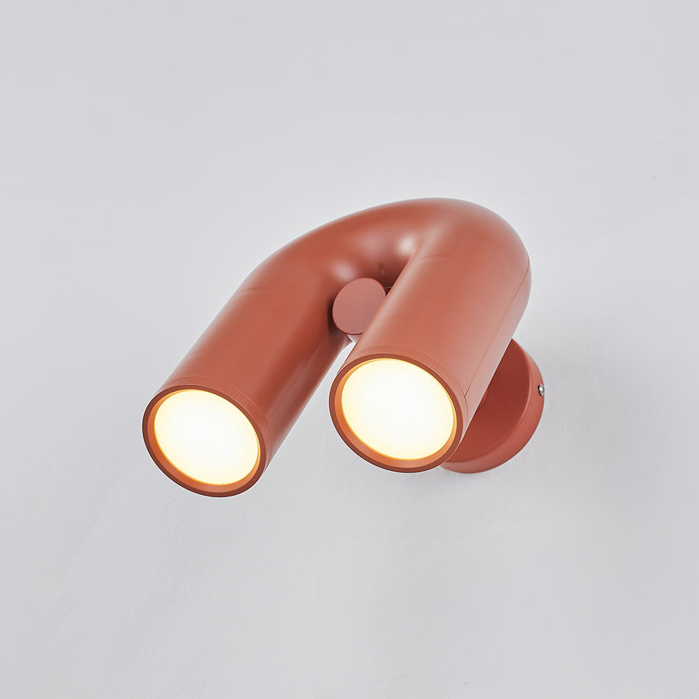 Aria Arc Minimaliste LED Applique Murale Noir Rouge Bleu