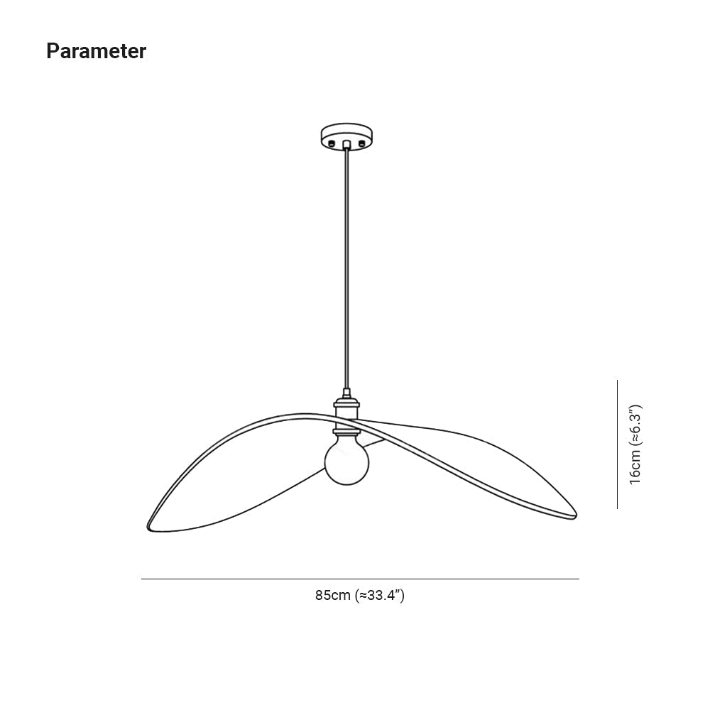 Muto Suspension Incuvré Minimaliste, Metal/Bois, Bois, Chambre