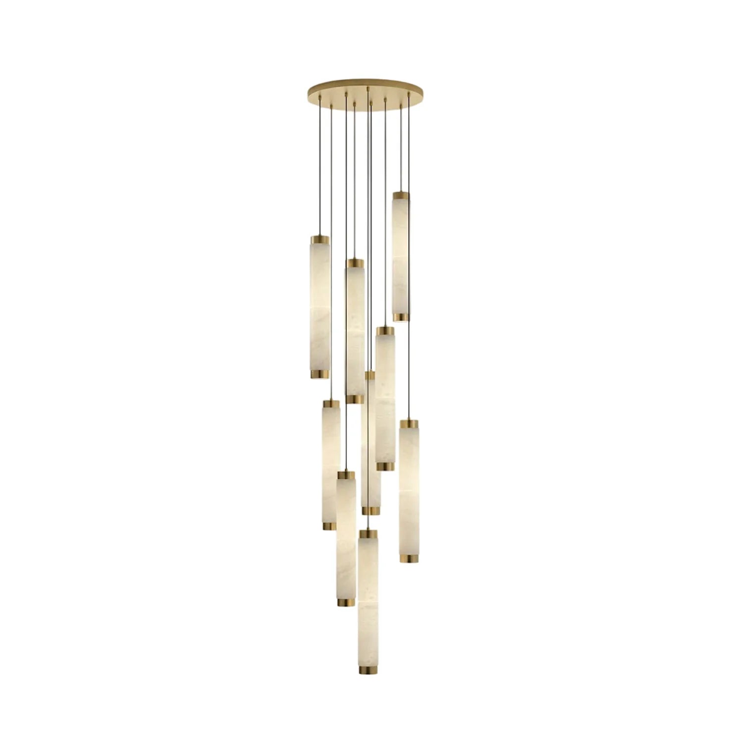 Lira Suspension Cyclindrique en Albâtre