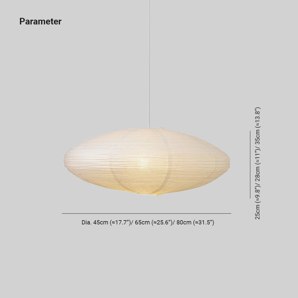 Orba Lampe Pendante en Papier Washi 15A