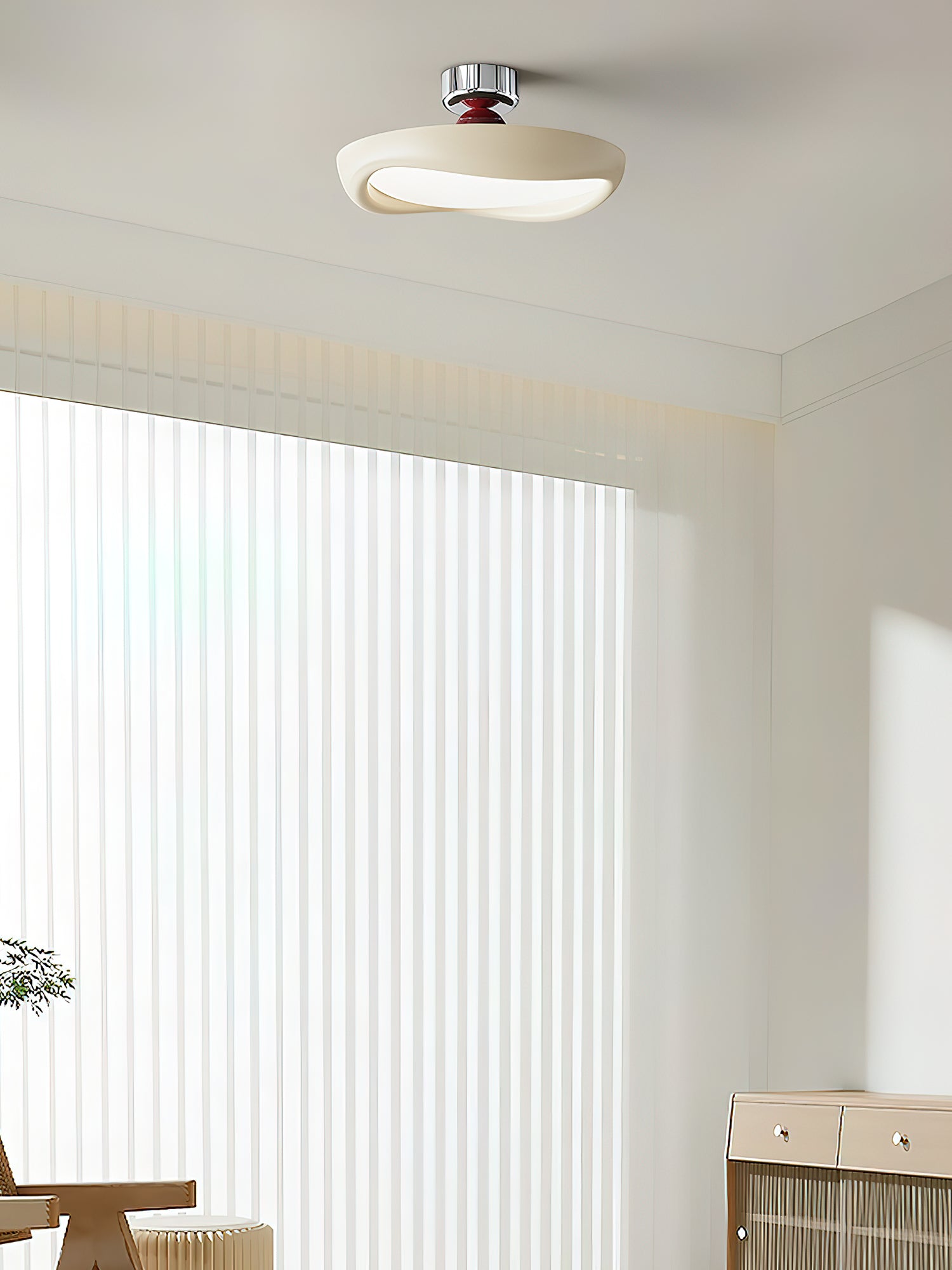 Valeno Moderne Acrylique Fer Plafonnier Lampe