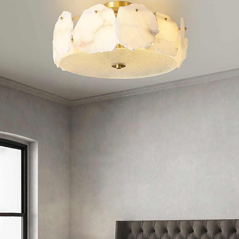Amara Alabaster Flush Mount Ceiling Light - Letslighting