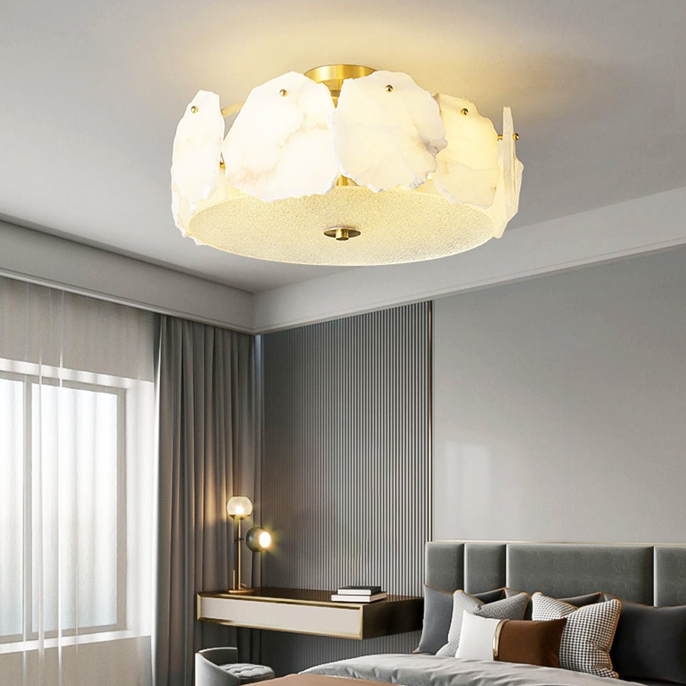 Amara Alabaster Flush Mount Ceiling Light - Letslighting