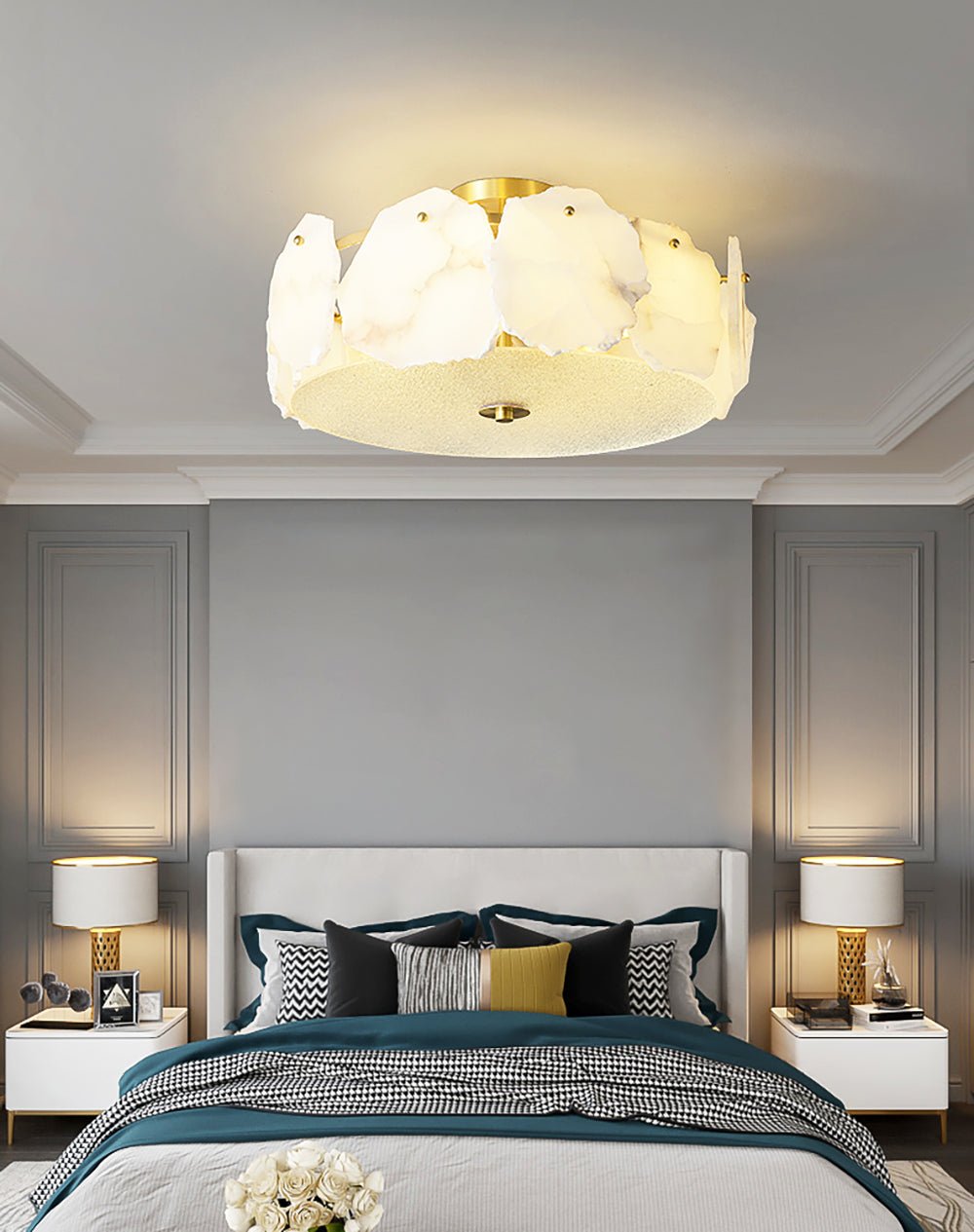 Amara Alabaster Flush Mount Ceiling Light - Letslighting