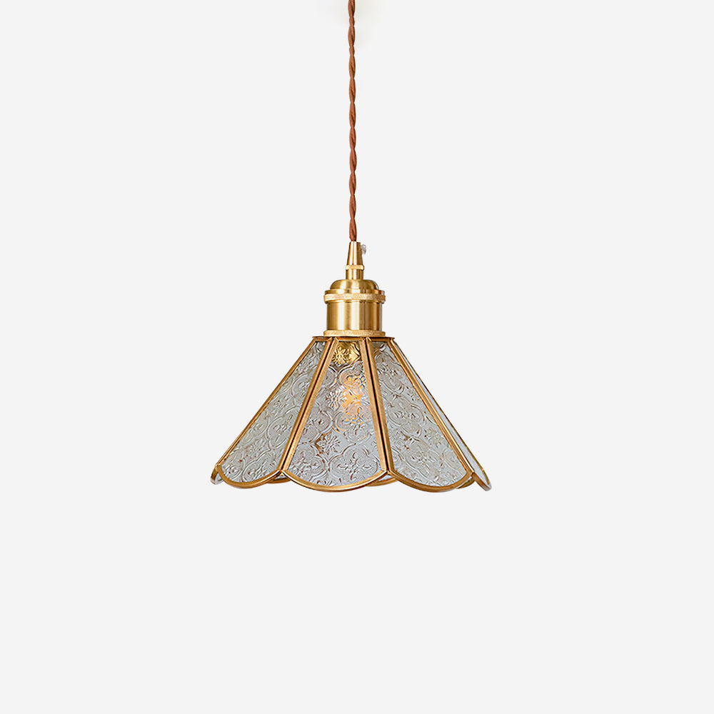 Valeria Pendant Lamp Fluted Glass - Letslighting