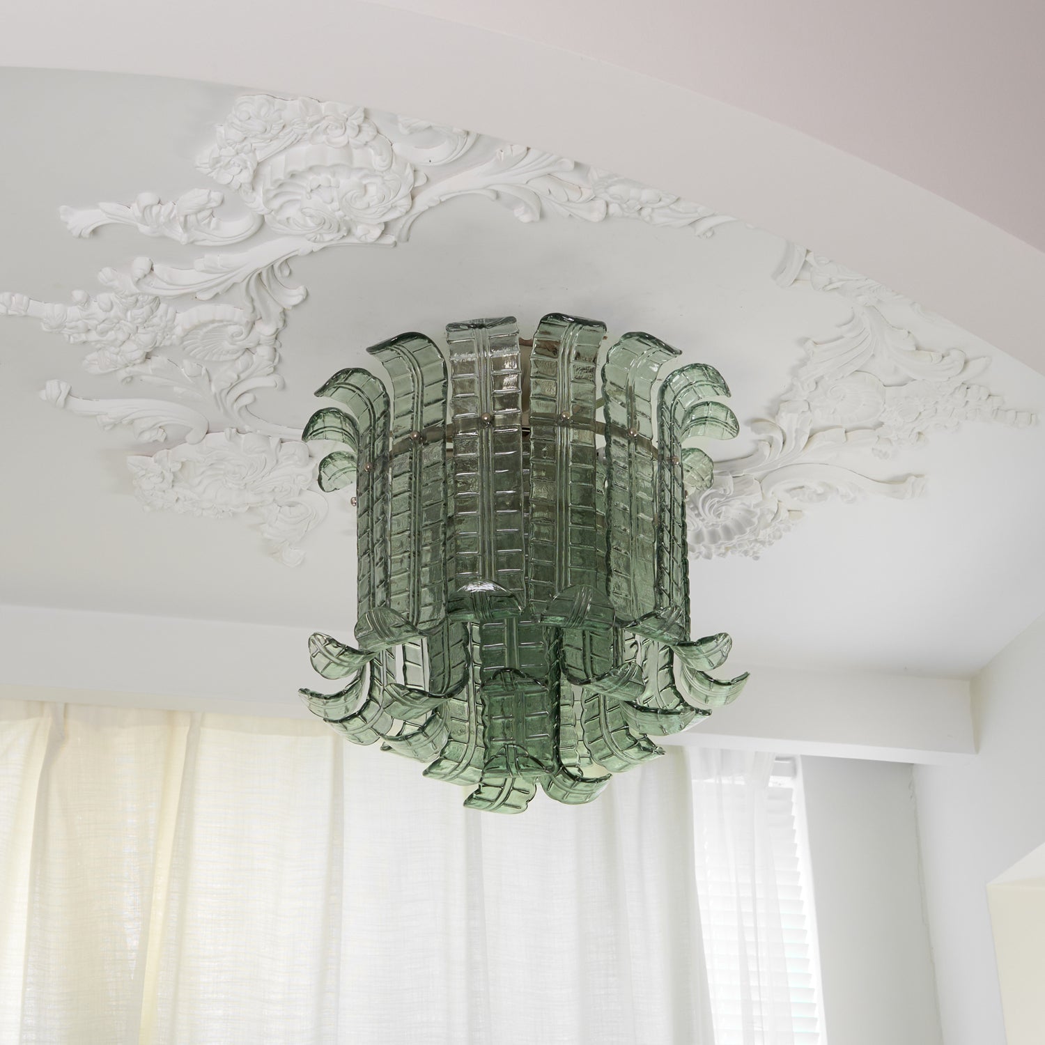 Aurora Ceiling Lamp Murano Glass Petal Vintage - Blowlighting