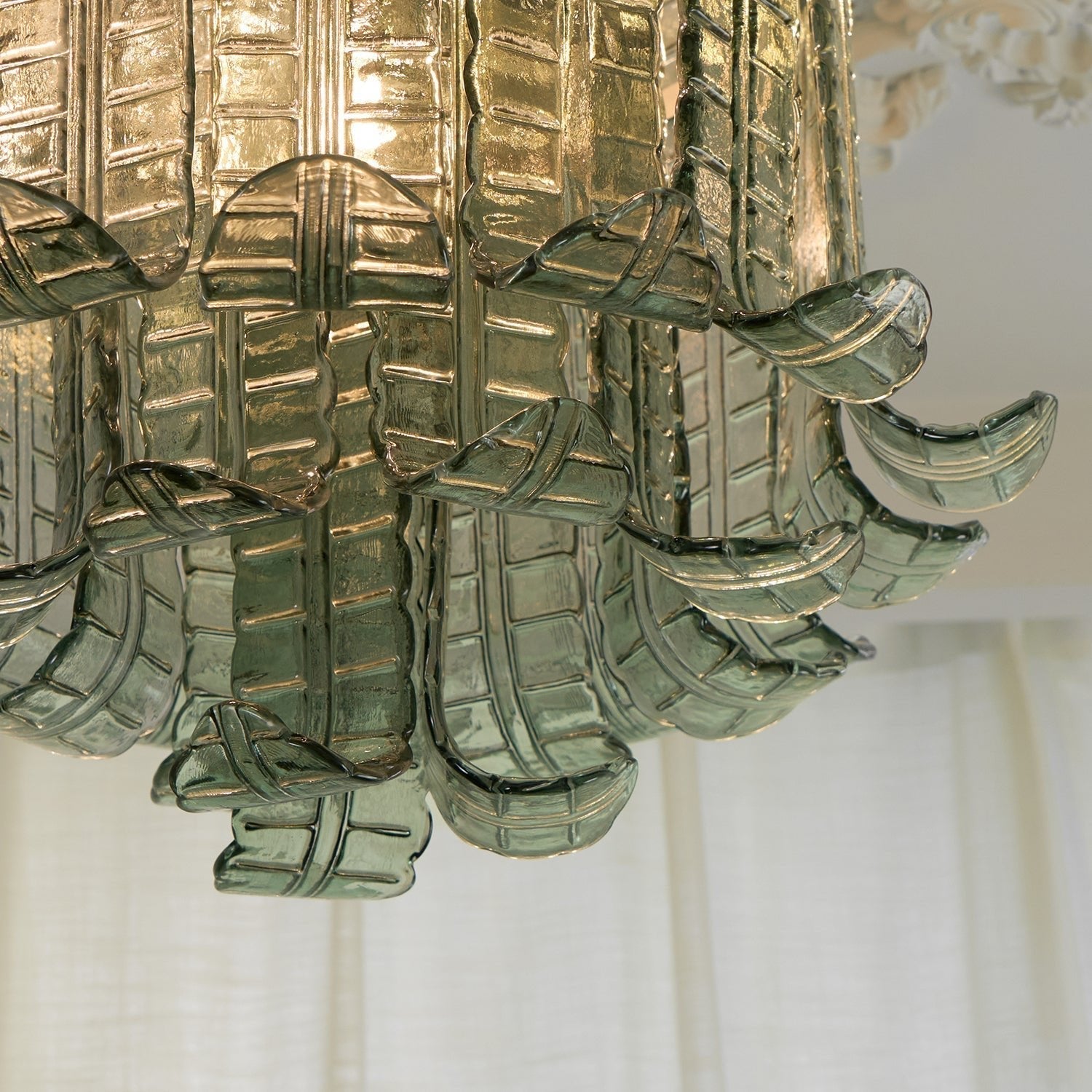 Aurora Ceiling Lamp Murano Glass Petal Vintage - Blowlighting