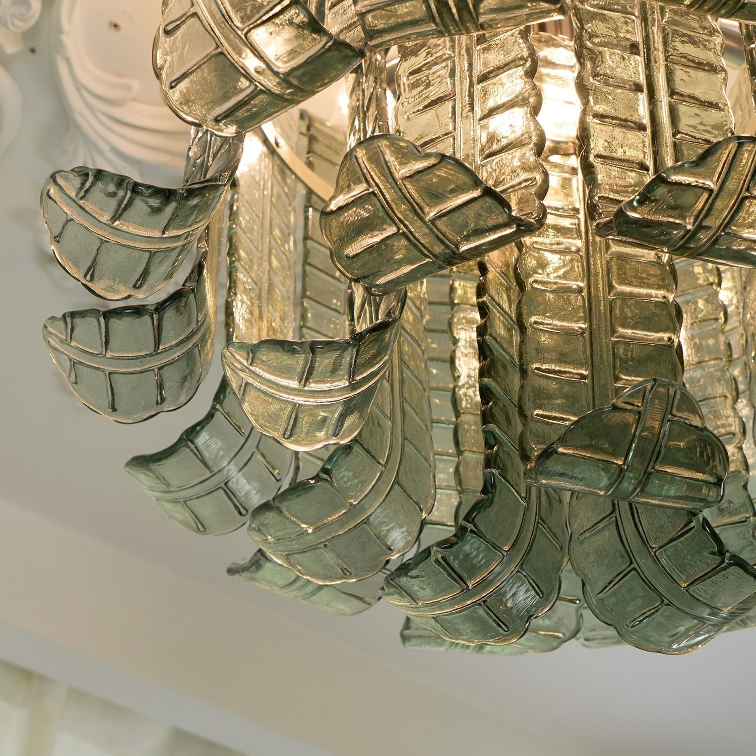 Aurora Ceiling Lamp Murano Glass Petal Vintage - Blowlighting