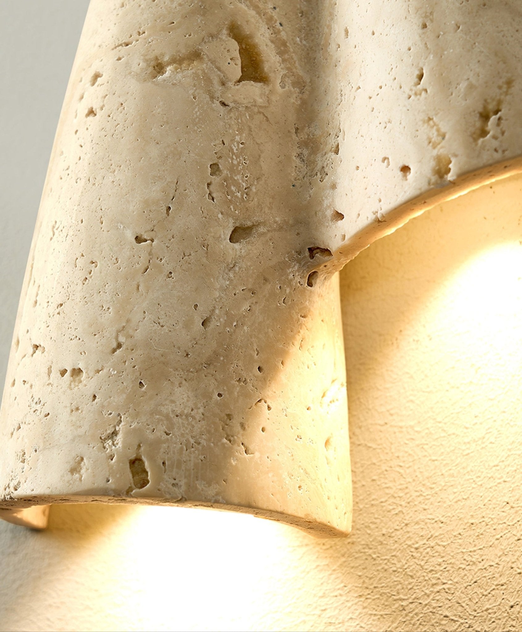 Artistic Travertine Wall Light - Letslighting