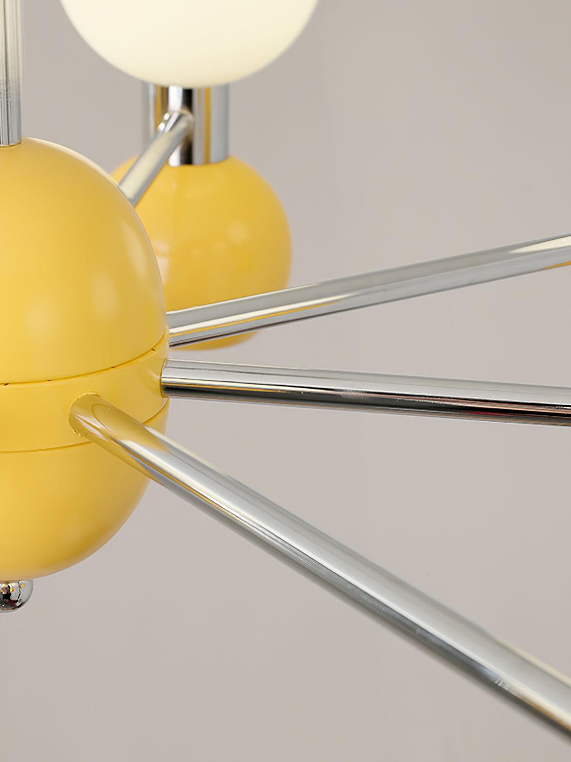 Vera Chandelier Bicolor Glass Orbs - Letslighting
