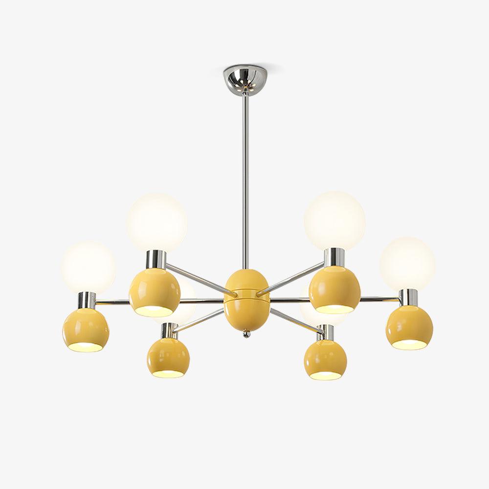 Vera Bicolor Chandelier Glass Elegant - Letslighting